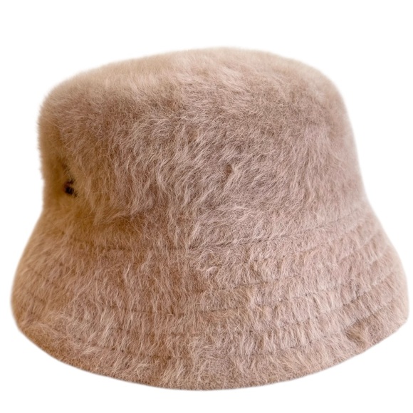 Kangol Furgora Lahinch Angora Blend Tan Bucket Hat Streetwear Casual Size M - Picture 4 of 14